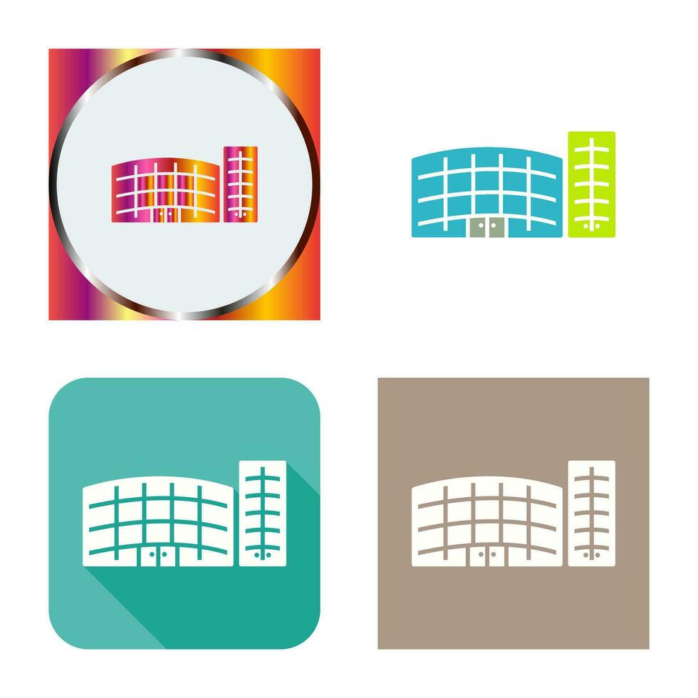 Unique Shopping Mall Vector Icon