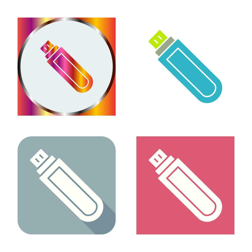 icono de vector de unidad usb único