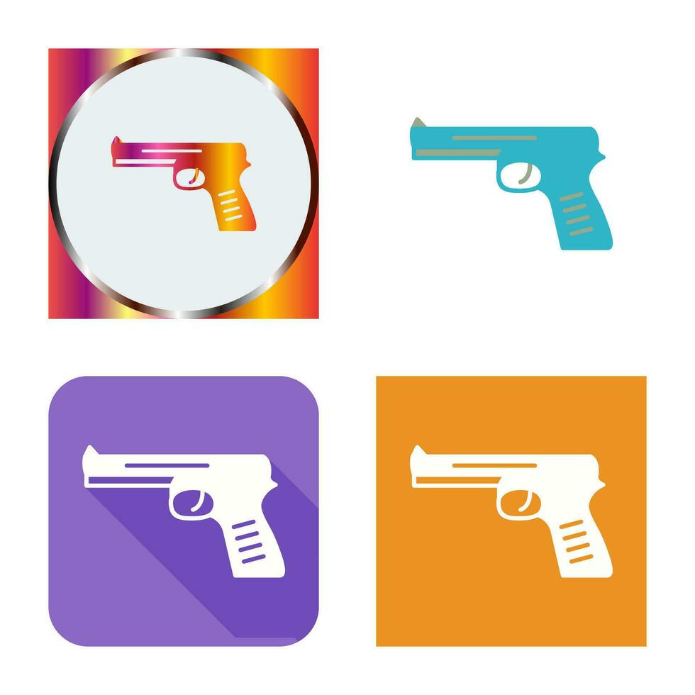 icono de vector de pistola única