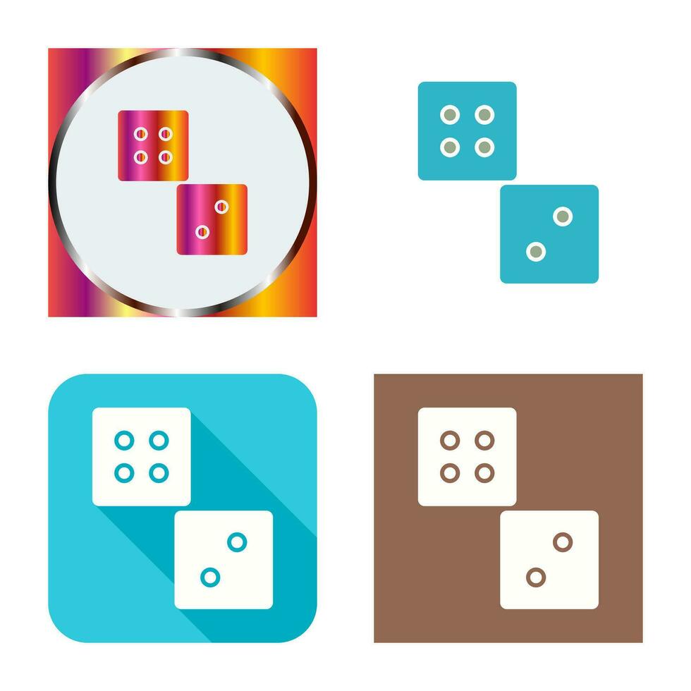 Unique Dice Vector Icon