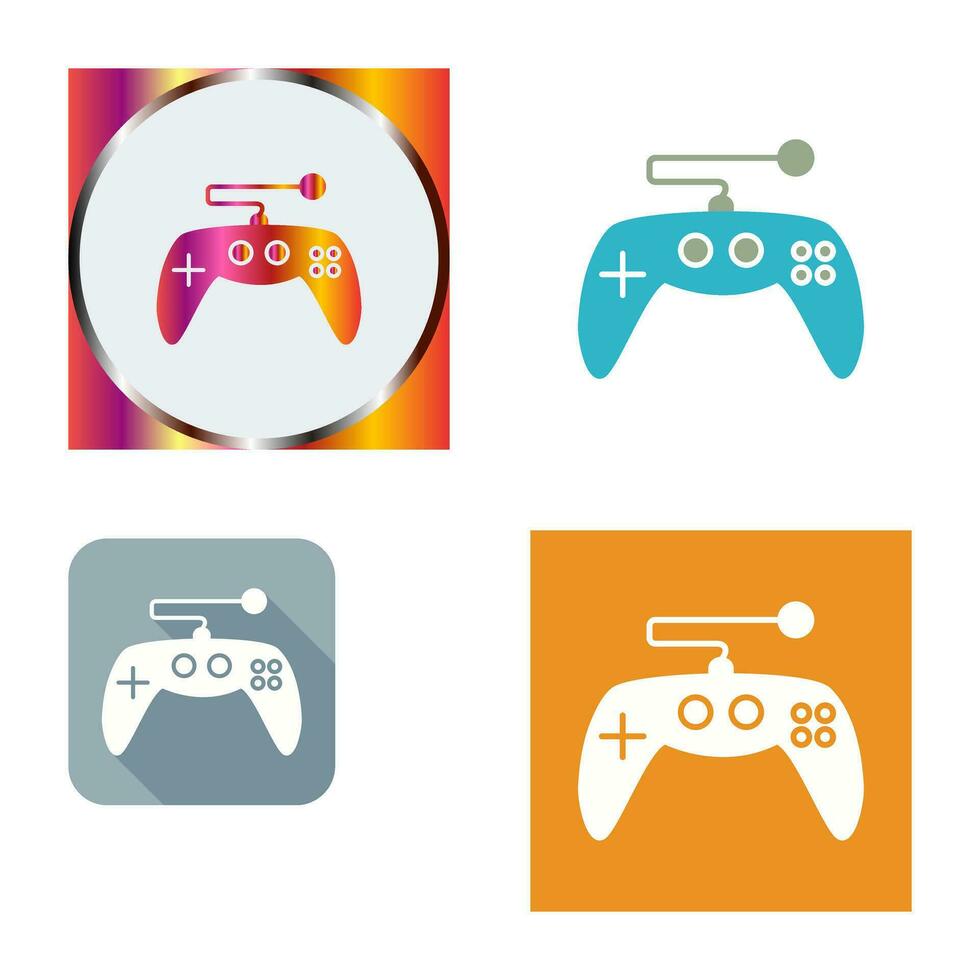 icono de vector de control de juego único