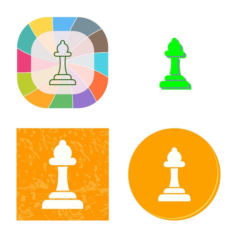 Unique Bishop Vector Icon