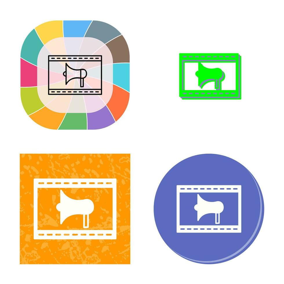 Unique Internet Ads Vector Icon