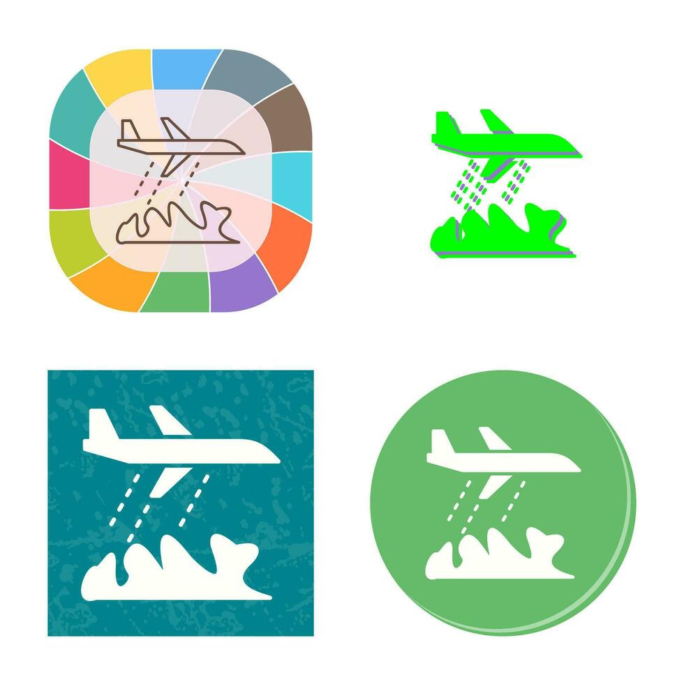 Unique Firefighter Plane Vector Icon