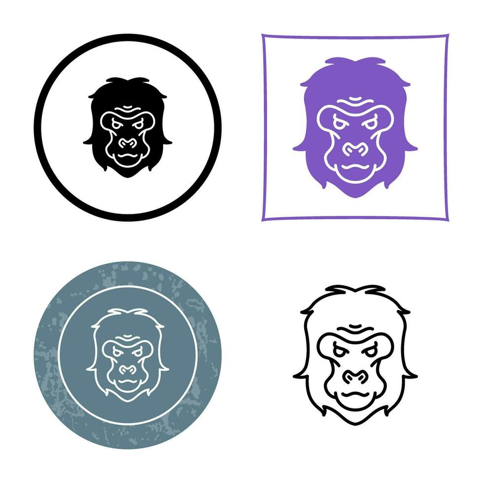 Gorilla Vector Icon