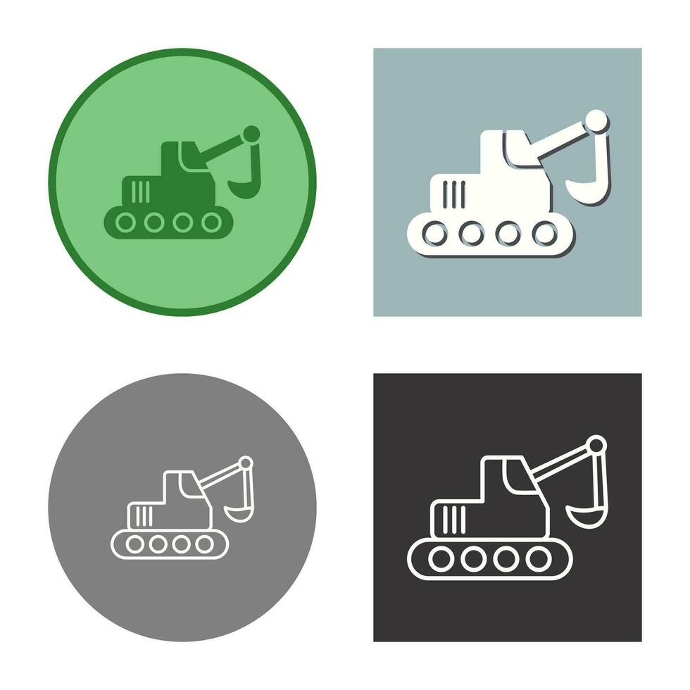 Escavator Vector Icon