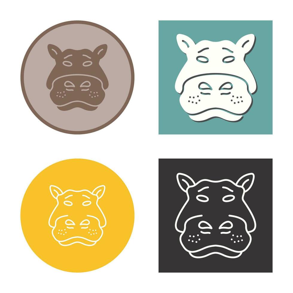 Hippo Vector Icon