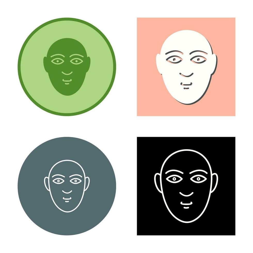 icono de vector de rostro humano