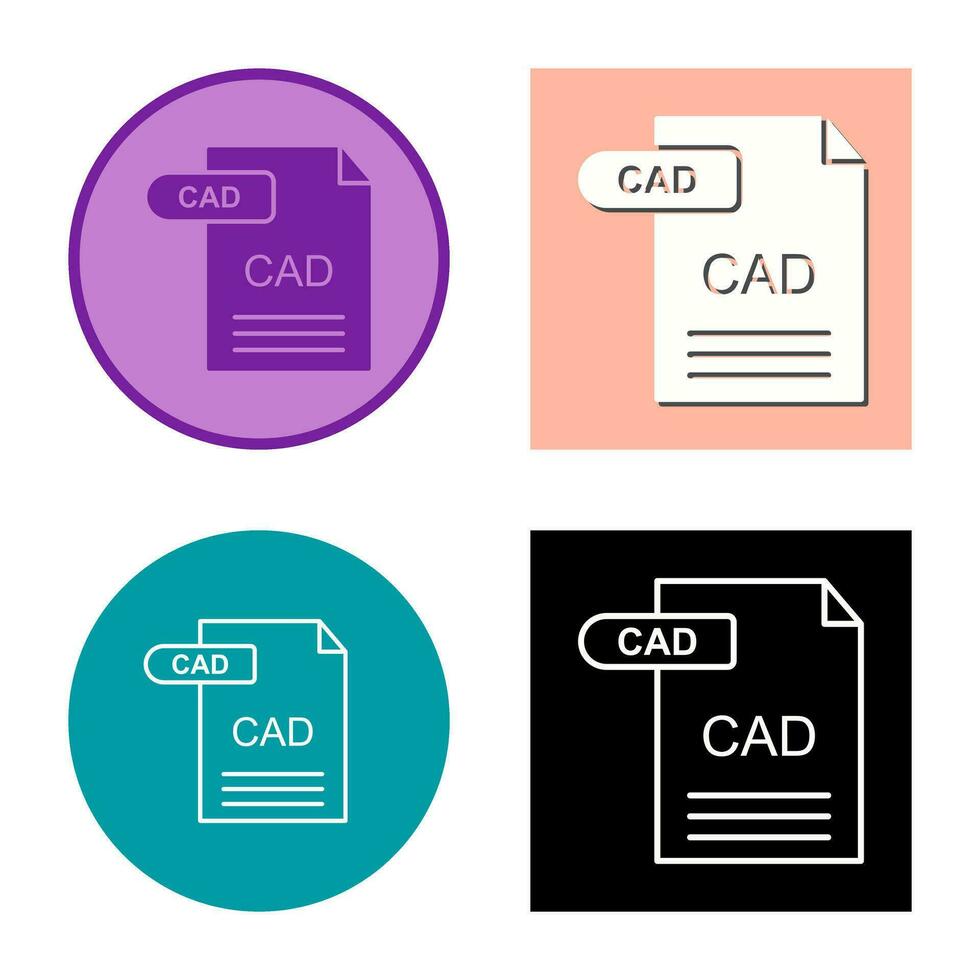 icono de vector de cad