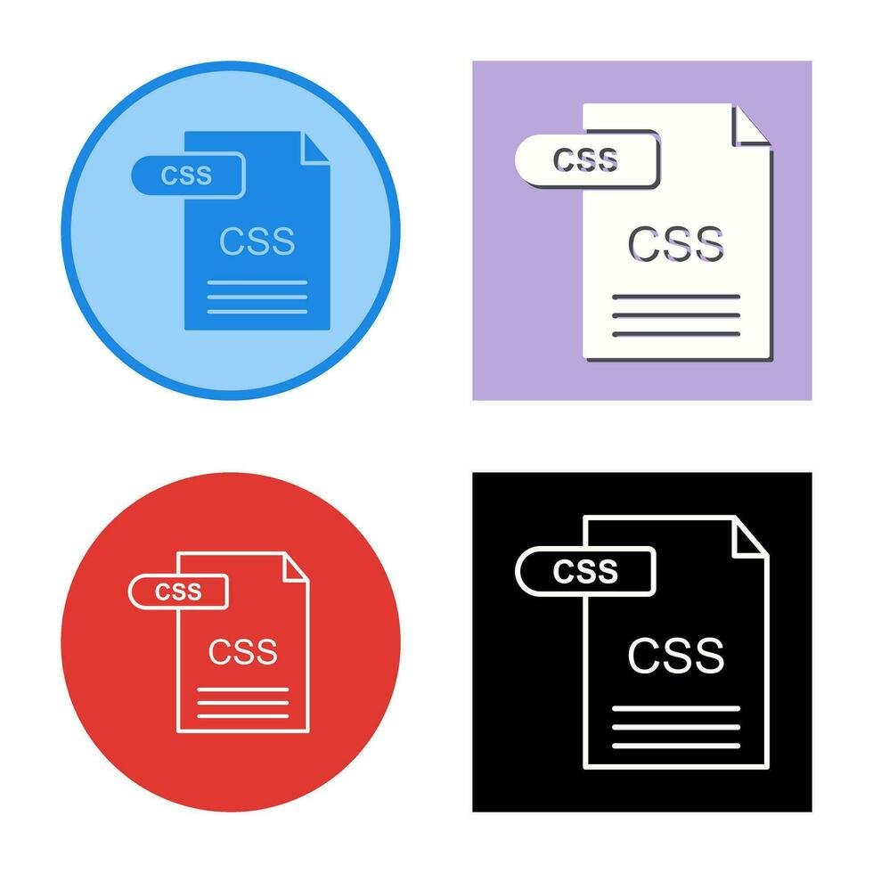 icono de vector de css