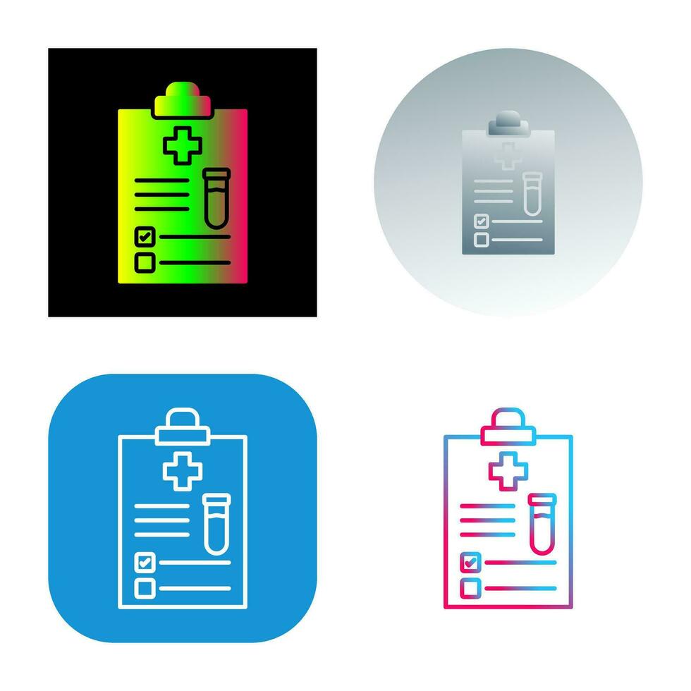 Medical Report Vector Icon