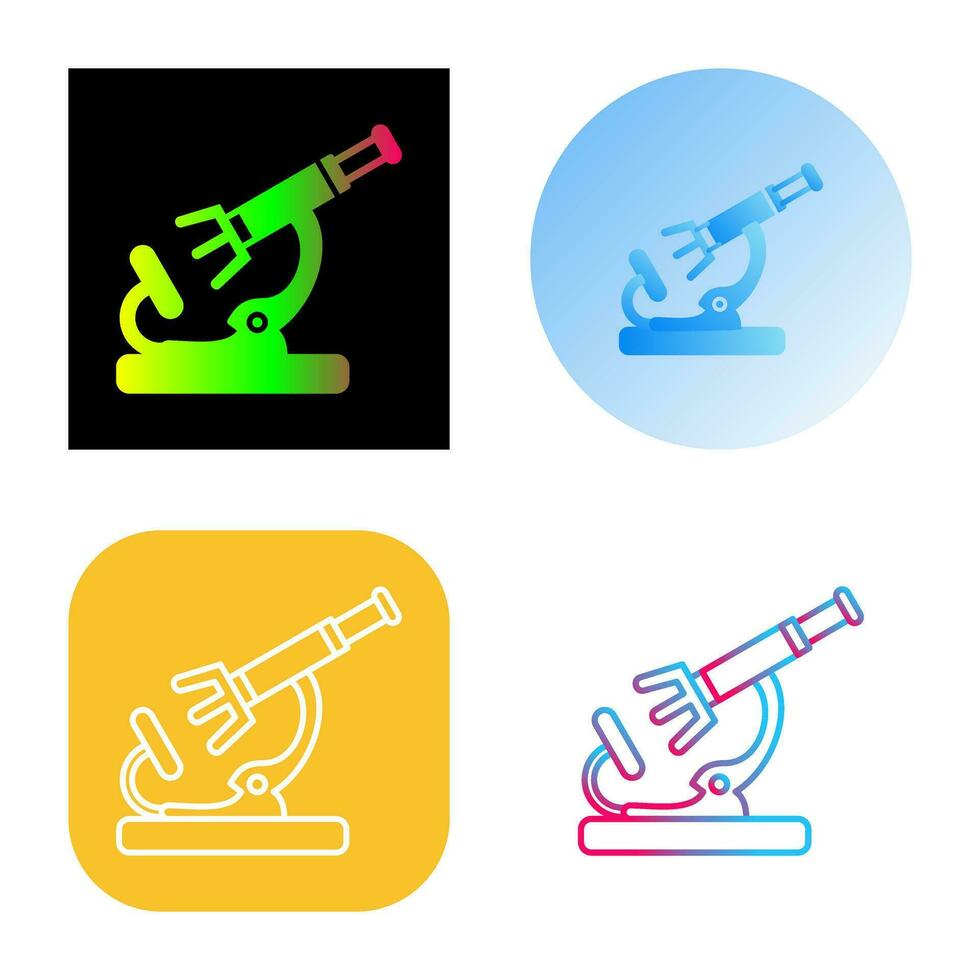 icono de vector de microscopio