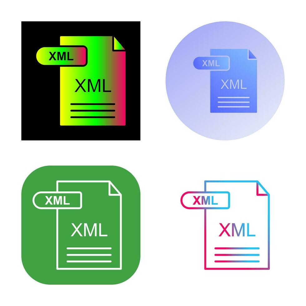 XML Vector Icon