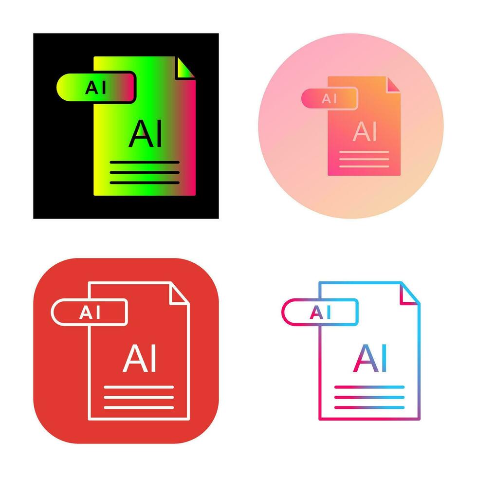 icono de vector de ai