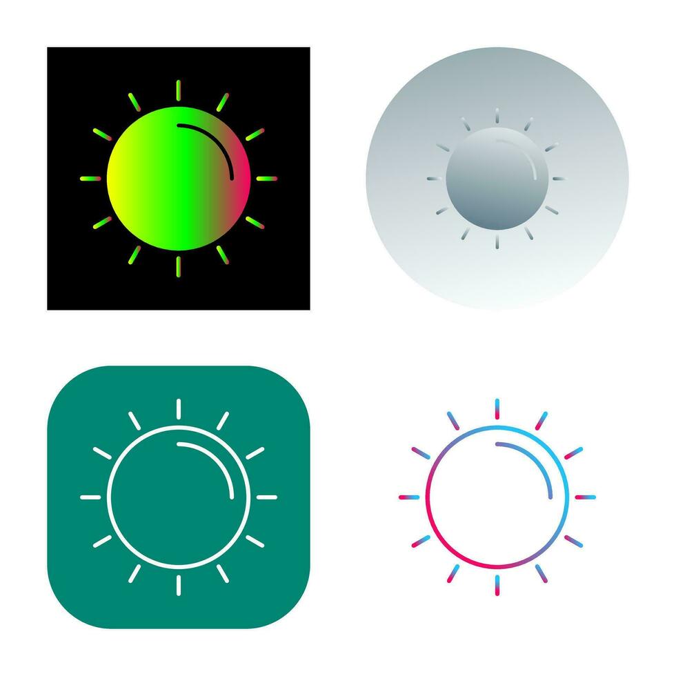 Sun Vector Icon