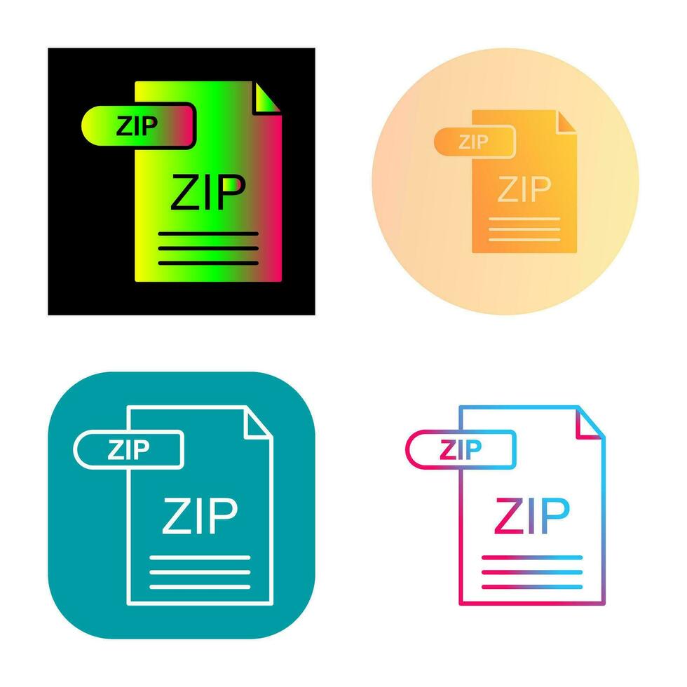 ZIP Vector Icon