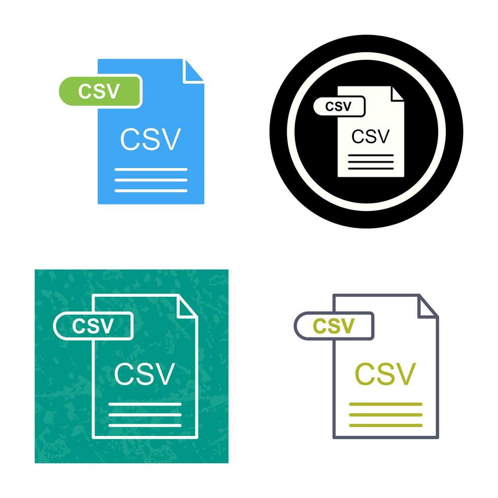 CSV Vector Icon