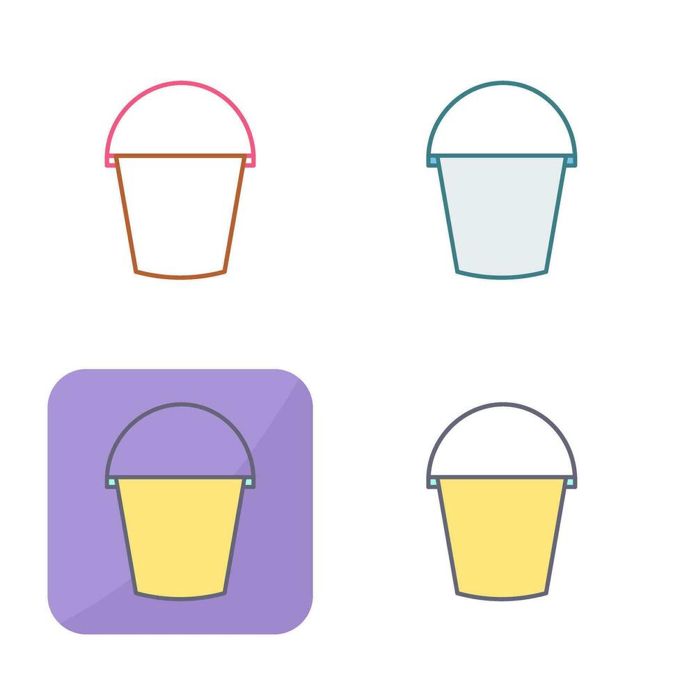 Water Bucket Vector Icon