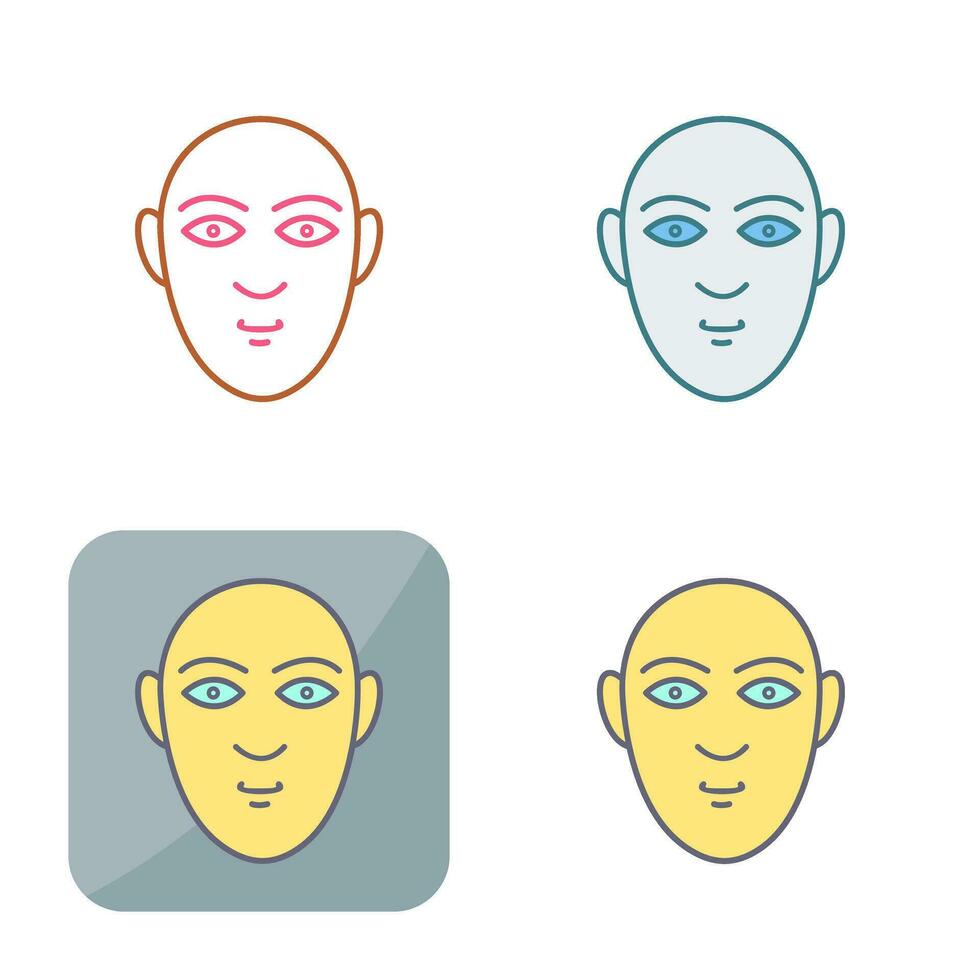 icono de vector de rostro humano