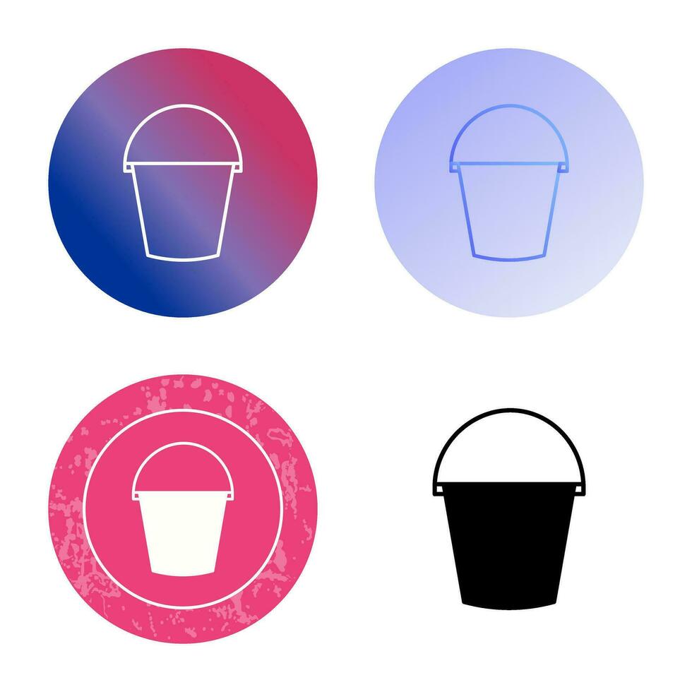 Water Bucket Vector Icon