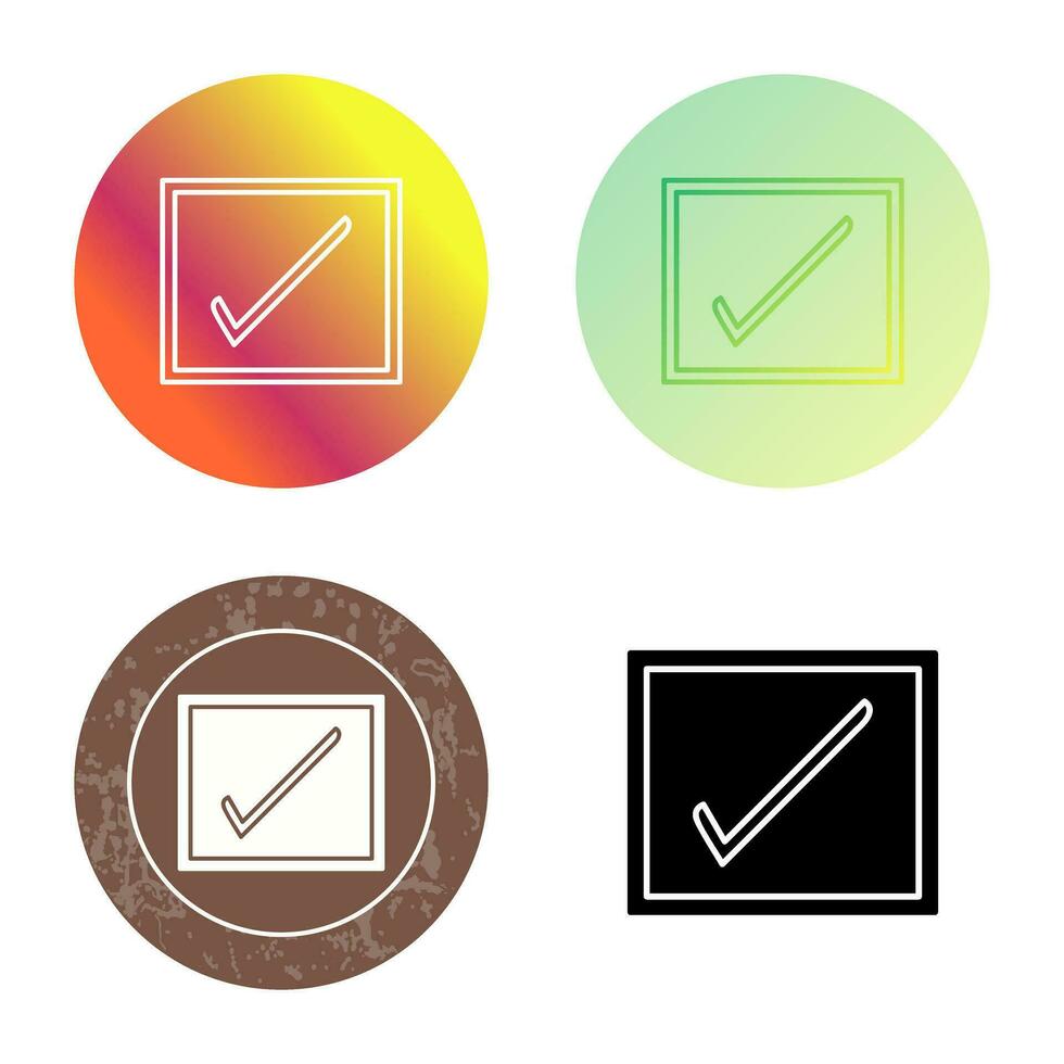 Checkbox Vector Icon