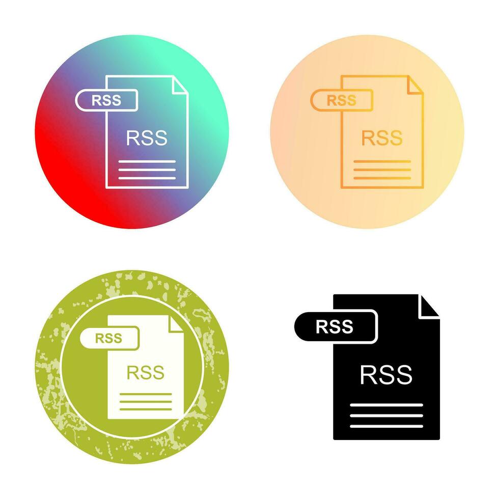 icono de vector de rss