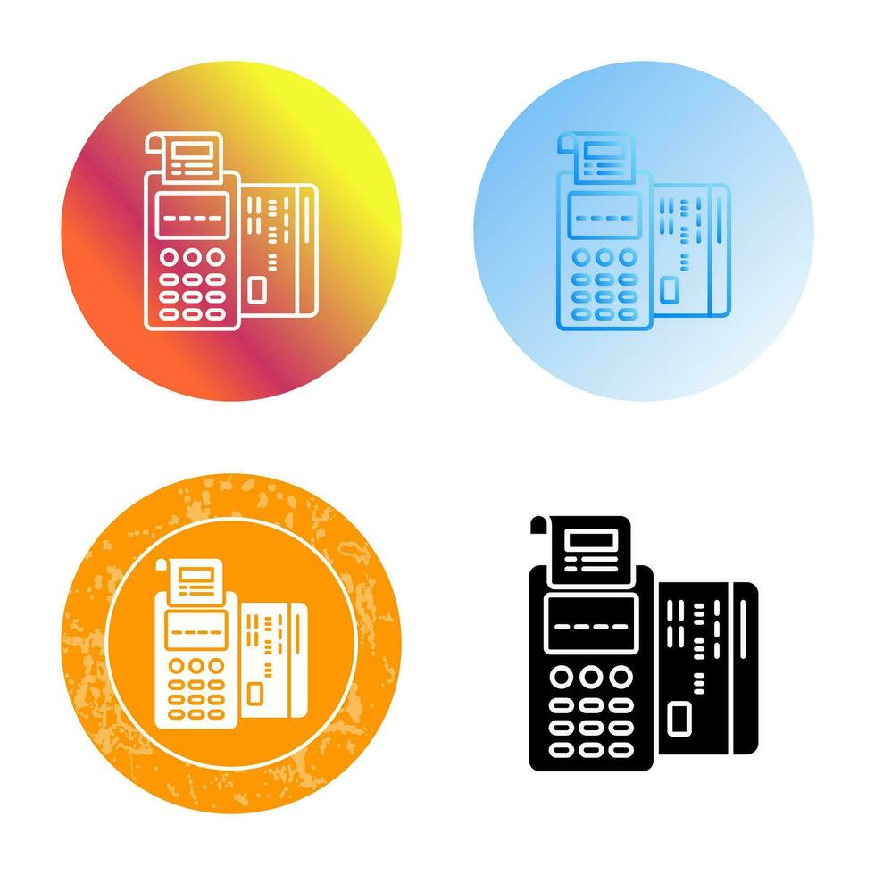 Pos Terminal Vector Icon