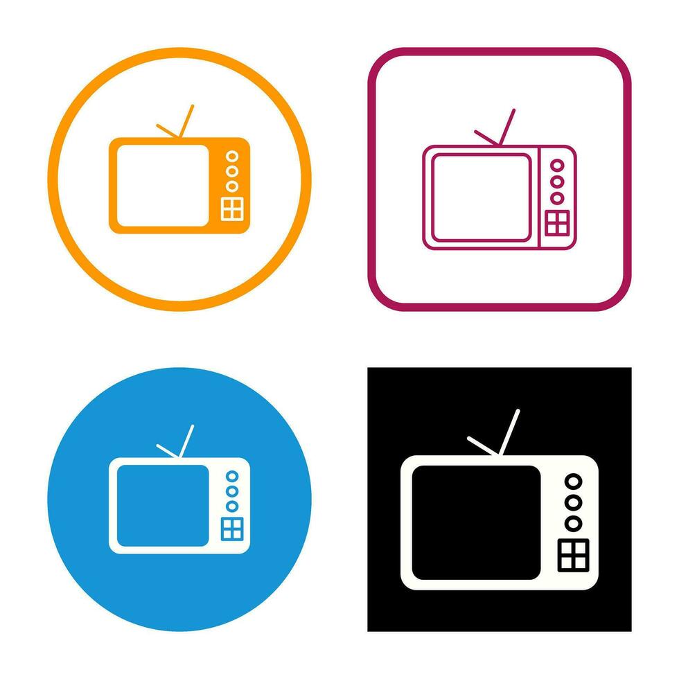 TV Set Vector Icon