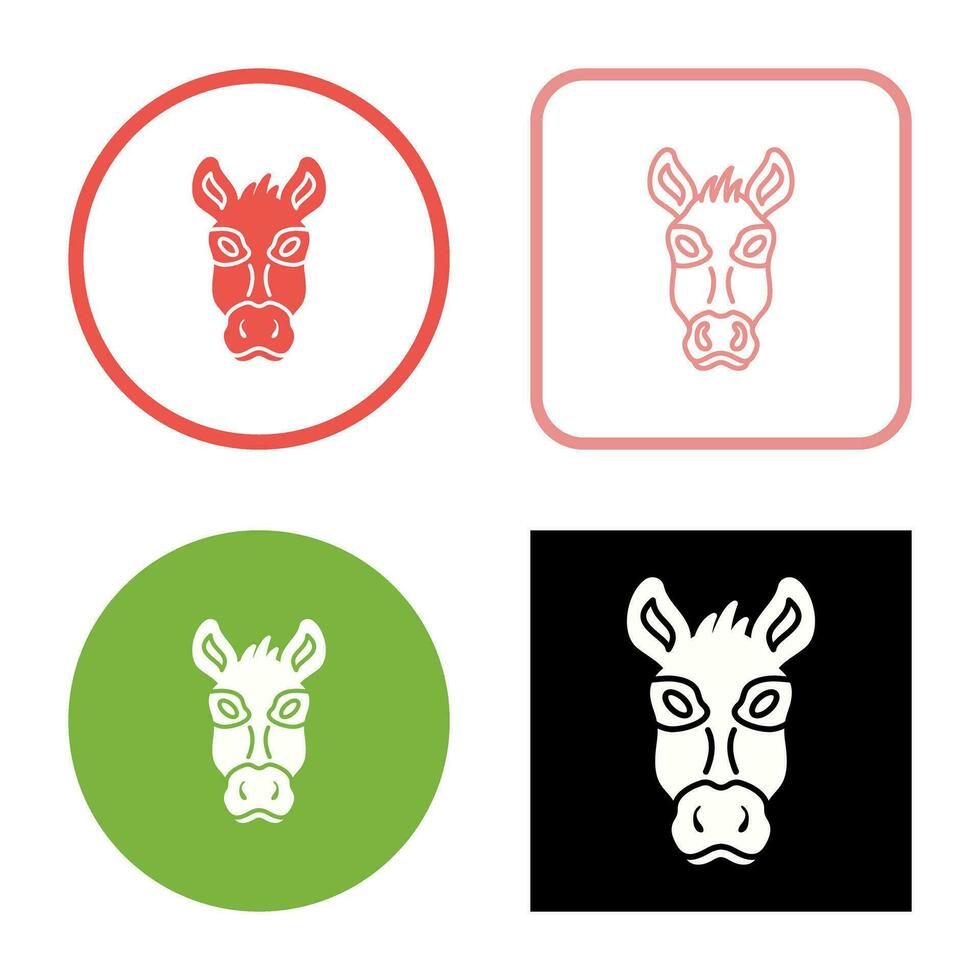 icono de vector de burro