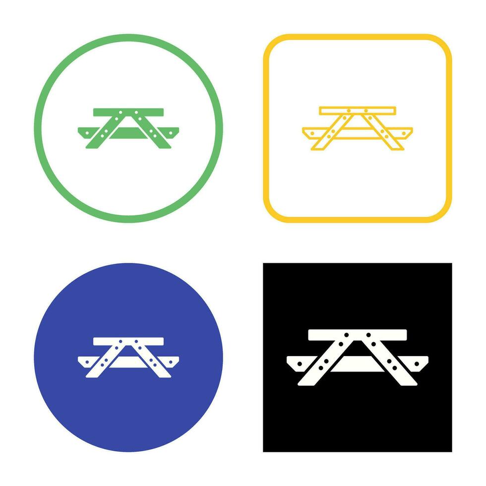 Picnic of Table Vector Icon