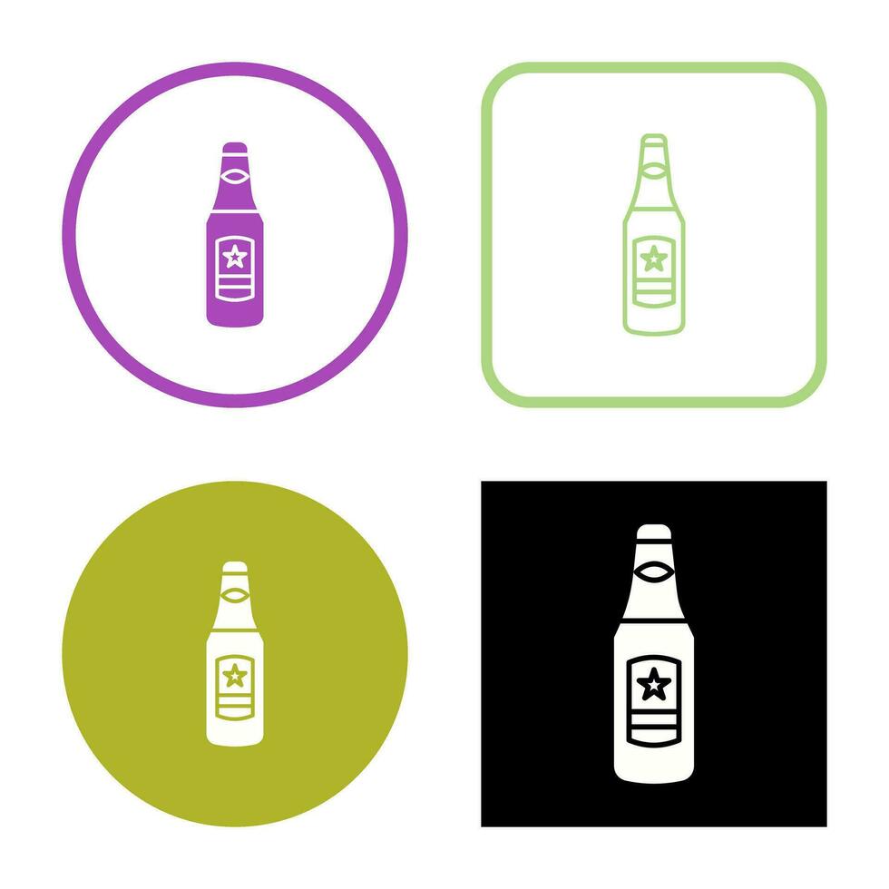 Beer Bottle Vector Icon