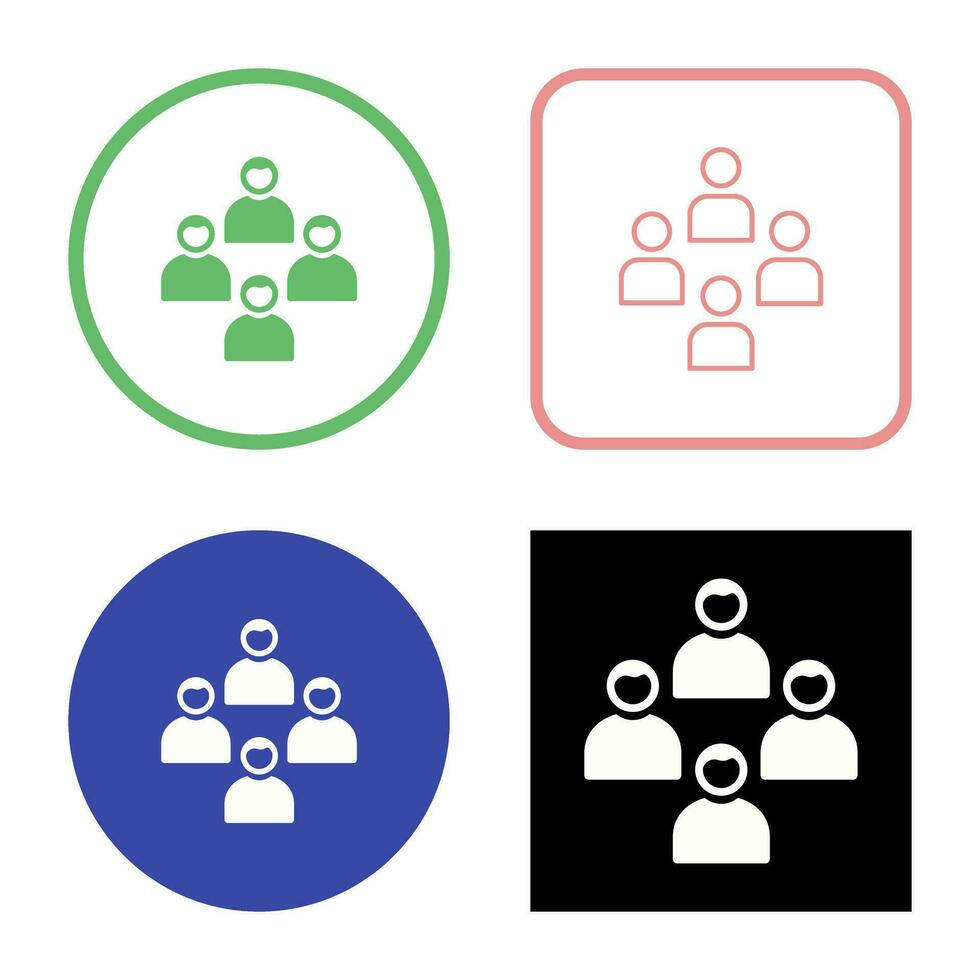 Network Group Vector Icon