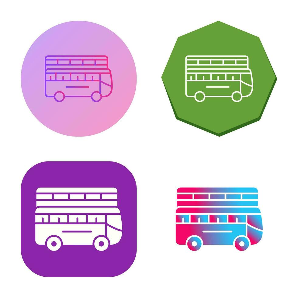Double Bus Vector Icon