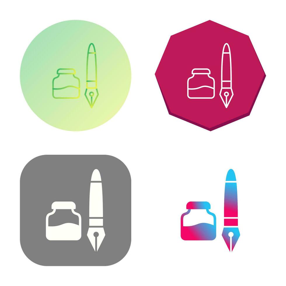 Ink and Pen Vector Icon