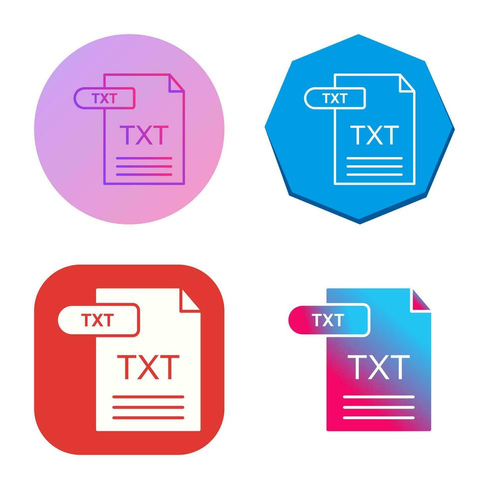 TXT Vector Icon