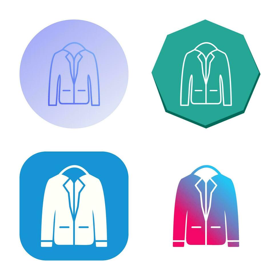 icono de vector de chaqueta elegante