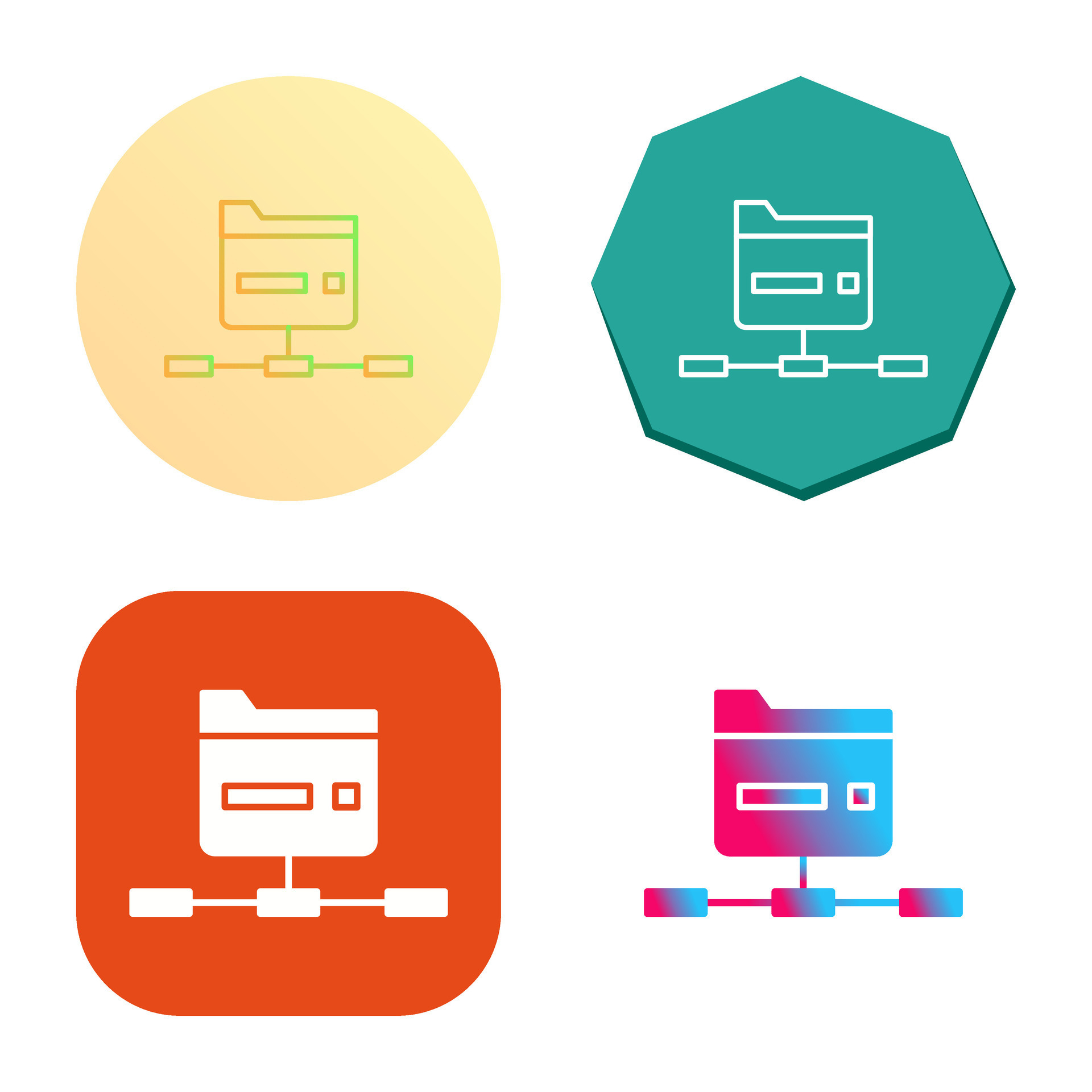 Network Folder Vector Icon 34178984 Vector Art at Vecteezy