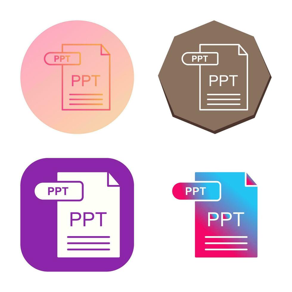 icono de vector de ppt