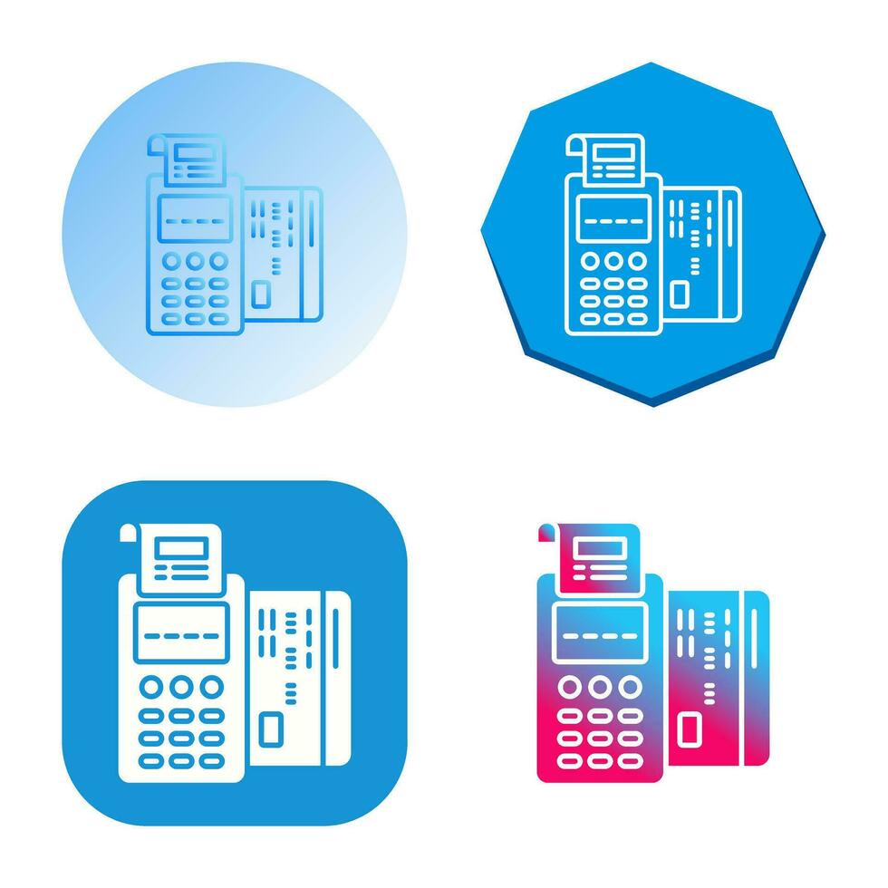 Pos Terminal Vector Icon