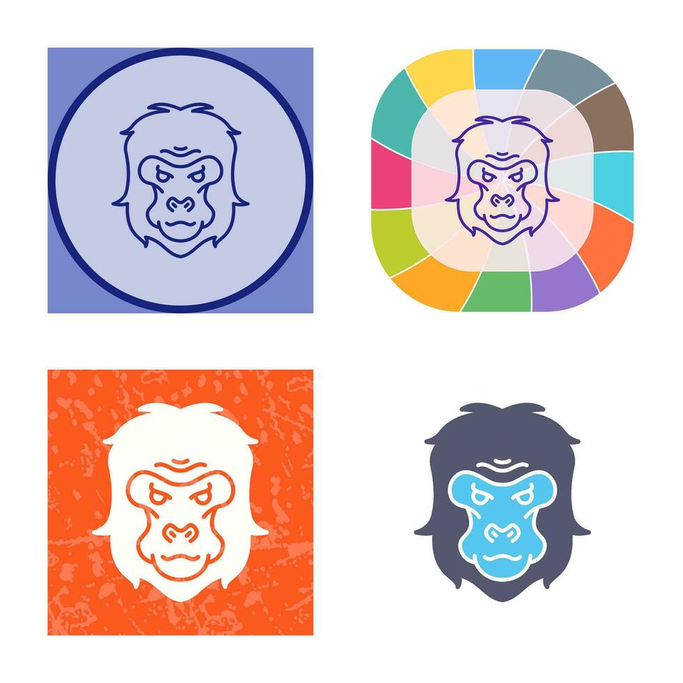 Gorilla Vector Icon