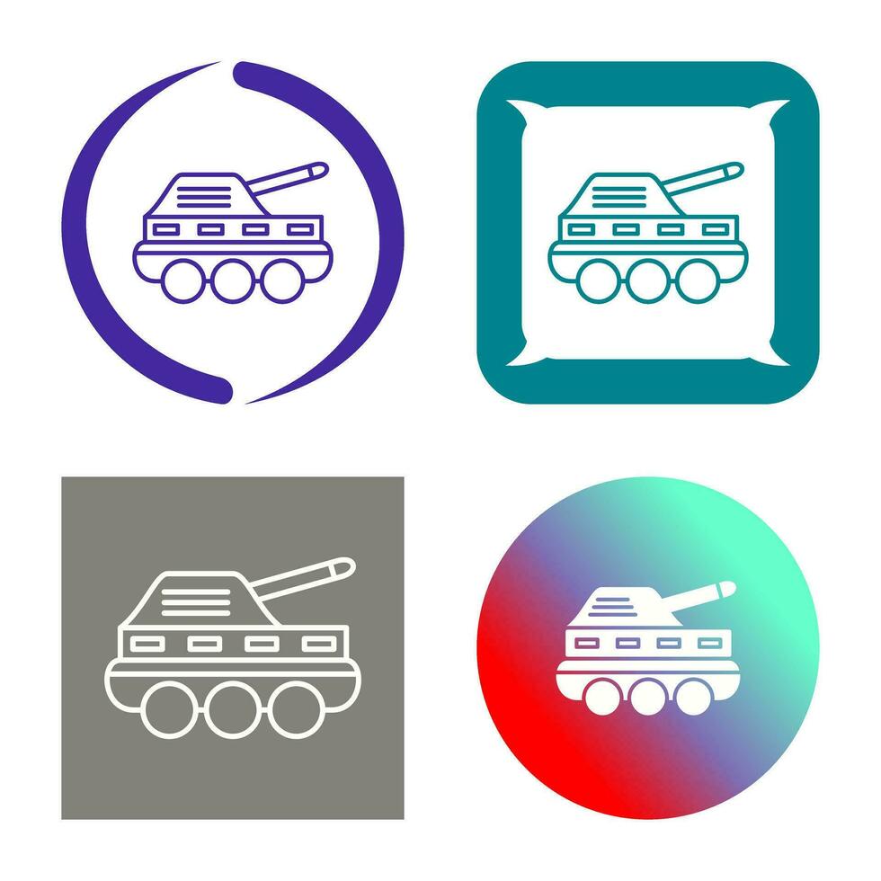 icono de vector de tanque de infantería