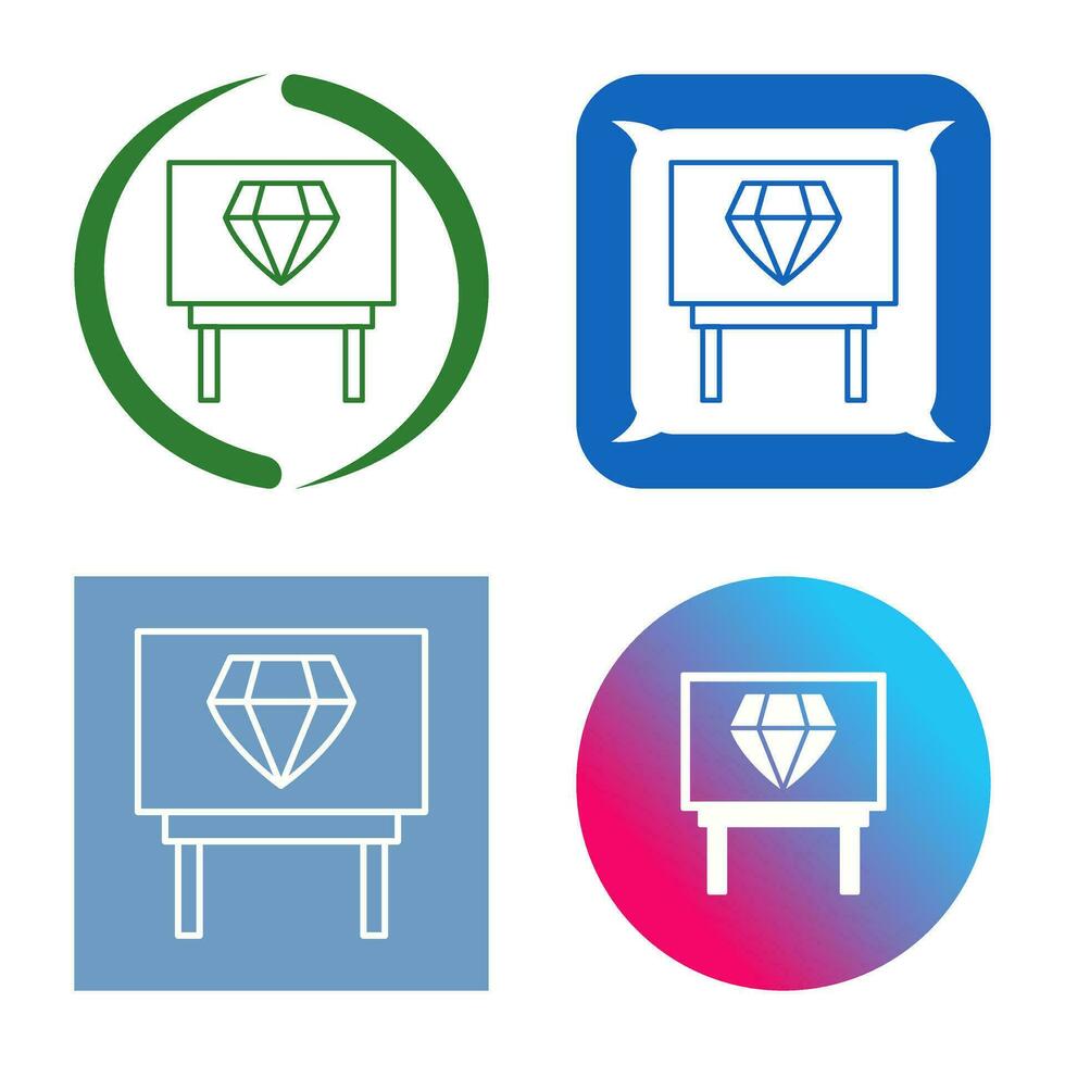 Diamond Exhibit Vector Icon
