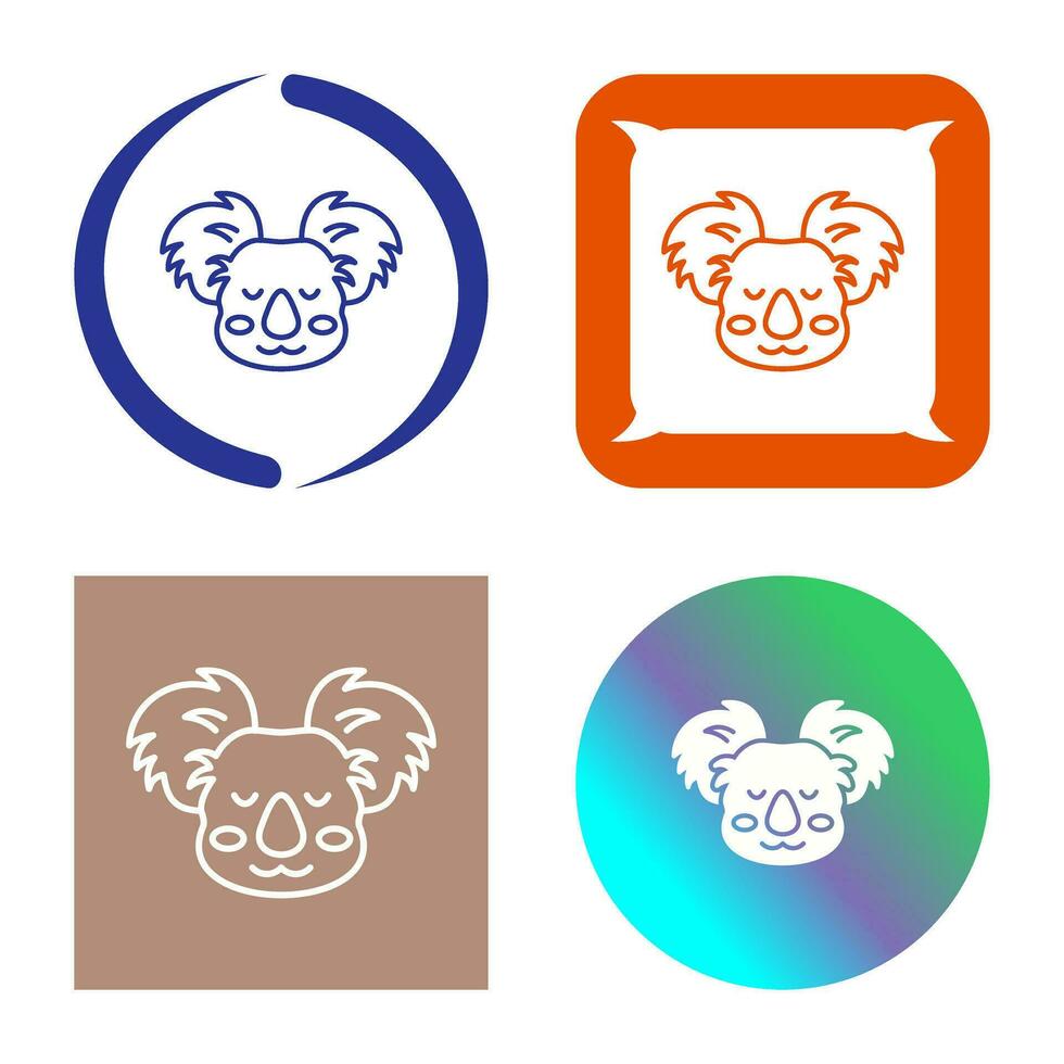 icono de vector de koala