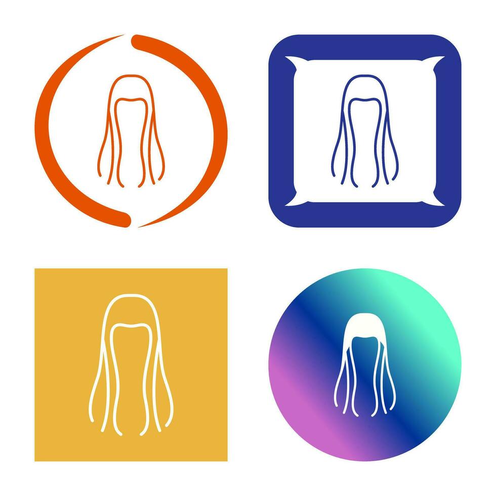 icono de vector de cabello