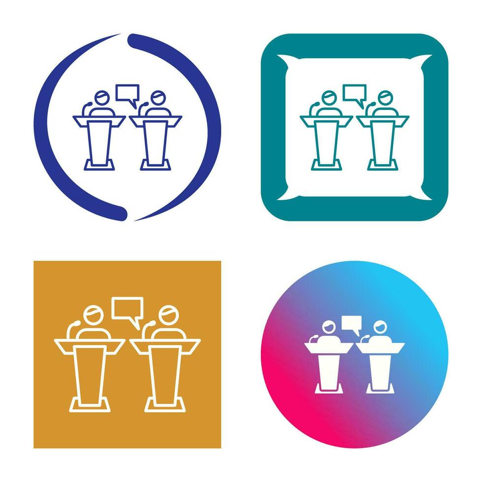 Debate Vector Icon