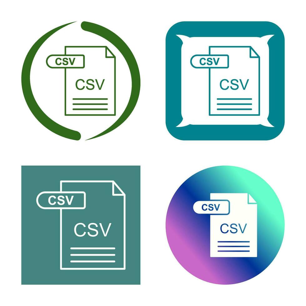 CSV Vector Icon