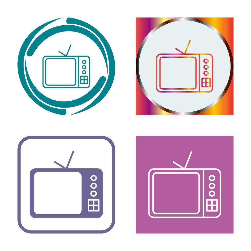 icono de vector de televisor