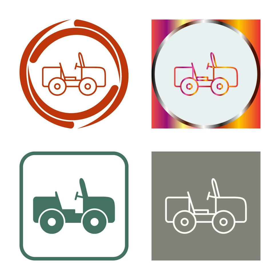 safari, jeep, vector, icono vector