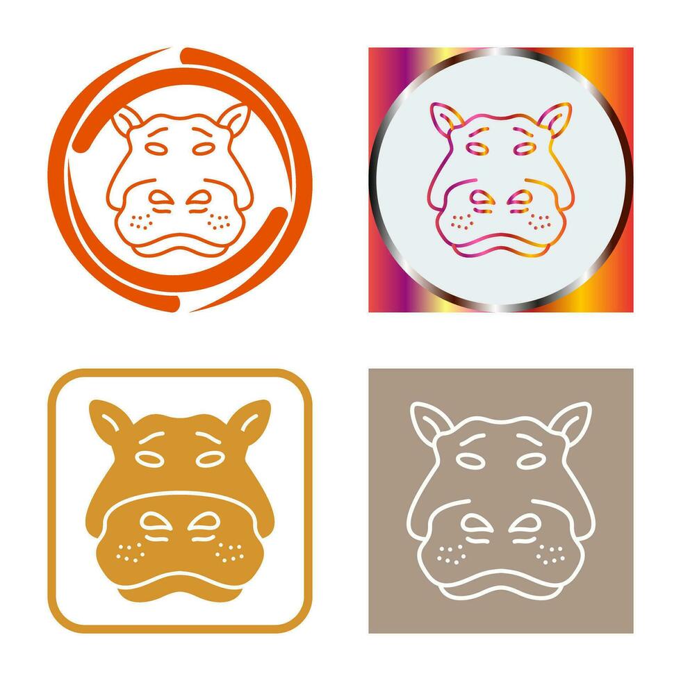 Hippo Vector Icon