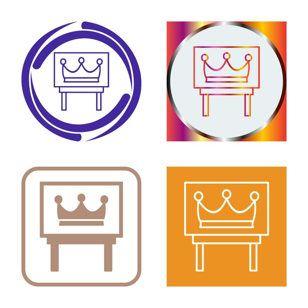 Crown Exhibit Vector Icon